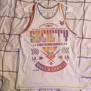 men’s society bro tank size small